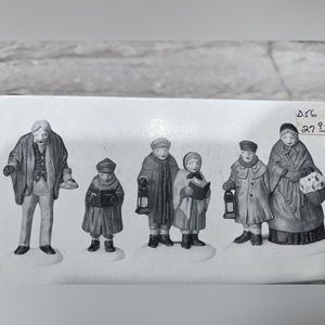Department 56 “Carolers on the Doorstep” - Hand Painted Porcelain Figurines